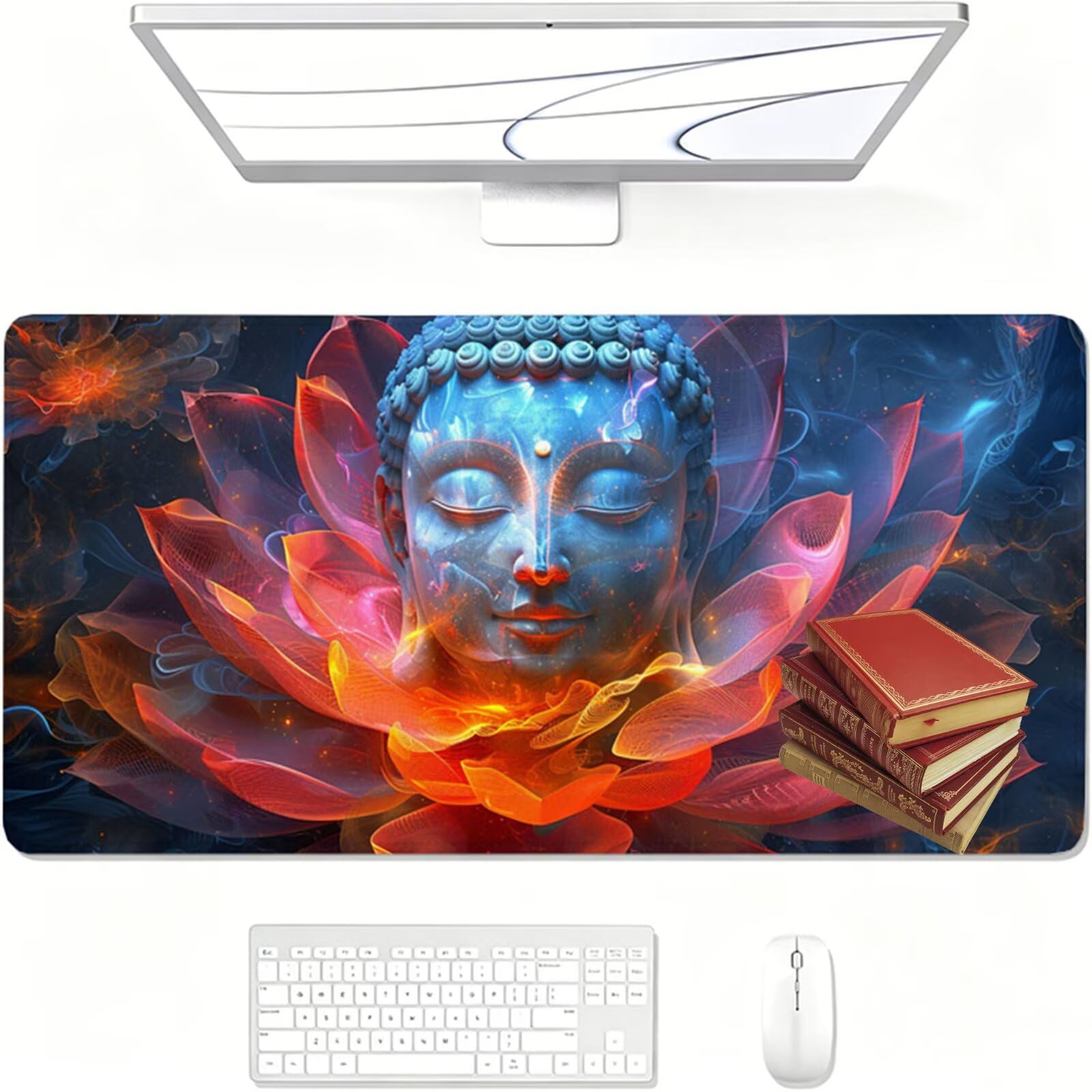 Podkładka pod mysz do gier XXL, 1500x800x3mm różowa podkładka pod mysz, duża podkładka pod biurko ze specjalną powierzchnią poprawia szybkość i precyzję, wodoodporna podkładka pod mysz Zen do gier