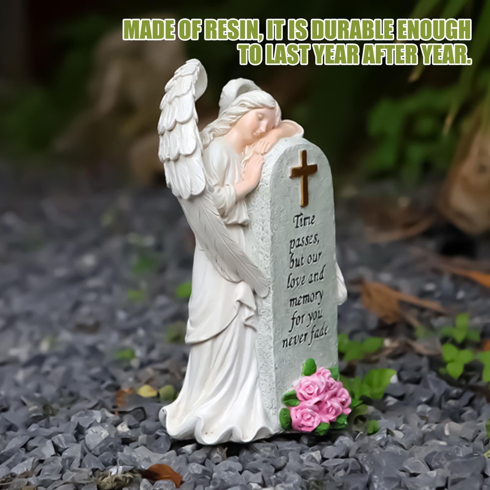 Generico Anioły figurki Ornament na biurko w kształcie nagrobka