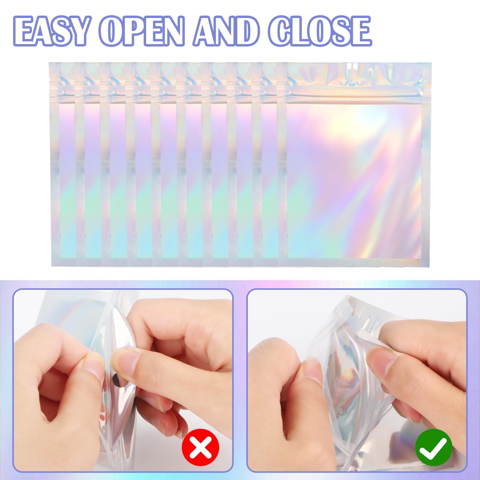 100 Pz/lotto Sacchetti Di Carta Kraft Richiudibili Con Sacchetto Di - Foto 3