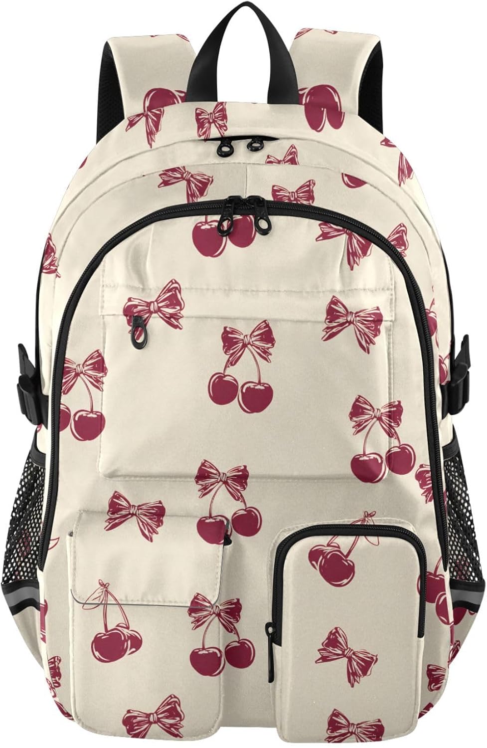 ALAZA Bow Retro Red Cherry Laptops Backpack Travel Bag for Men & Women College School Computer Bag