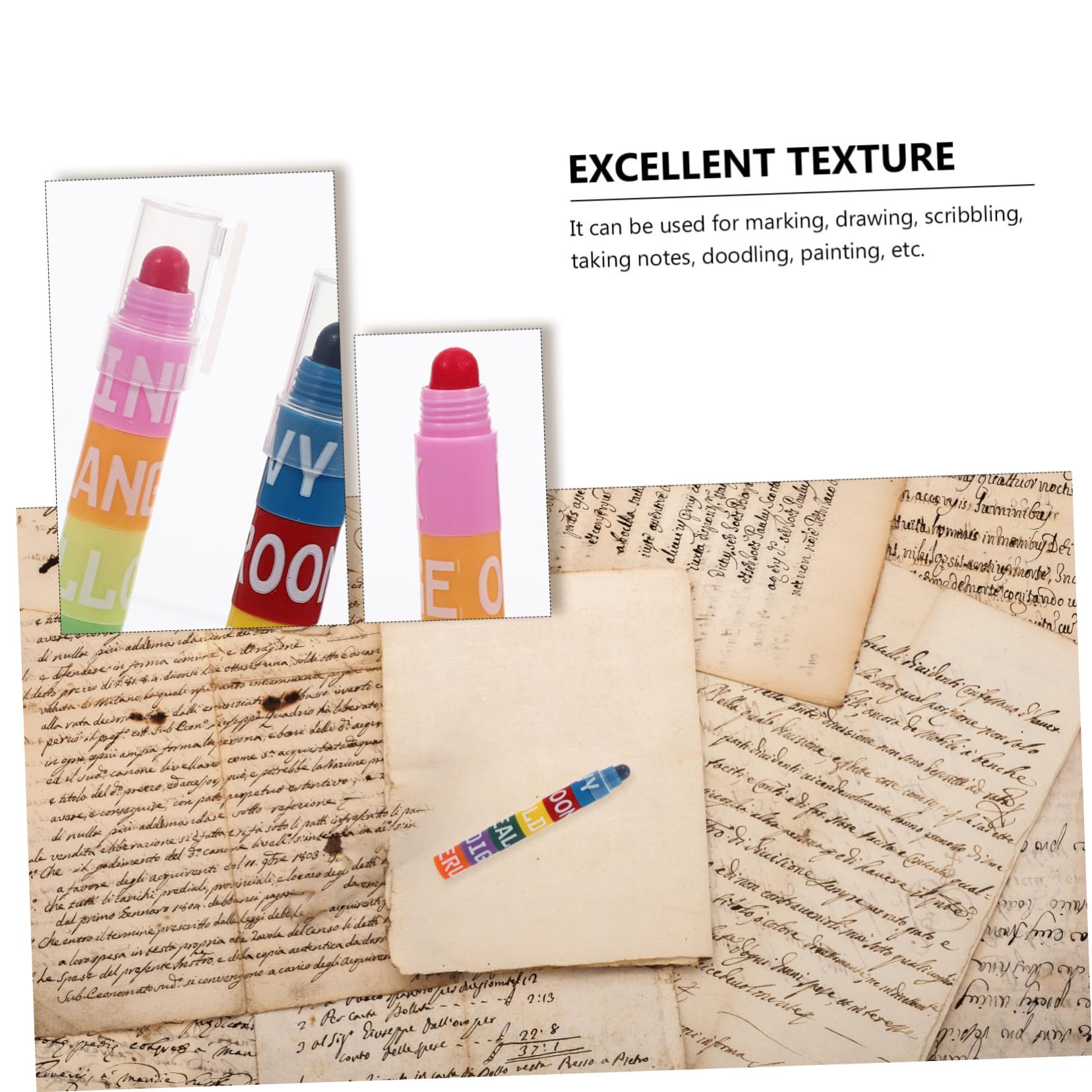 Abaodam 4sätze Bunte Highlighter Stifte Kreative Markierstifte Für Schüler Und Studenten Leicht Handlich Und Komfortabel Für Notizen Und Arbeiten Für Schule Und Büro