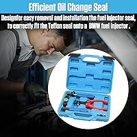 Vista 6 de Herramienta de instalación y extracción de inyector de combustible, kit de herramientas de instalación de extracción de sellos de aceite compatible