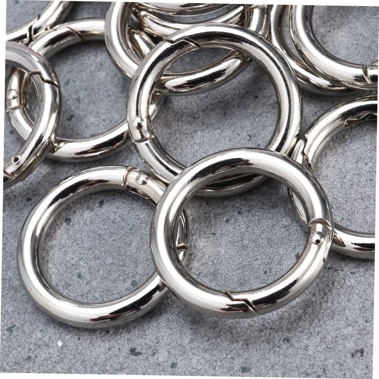 200pcs Jewelry Making Findings Keychain Ring Key Ring Open Jump Zinc Alloy Eco-Friendly