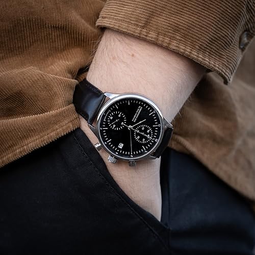 Miniatura 5 de 1844 Cronógrafo Reloj para hombre, acero inoxidable, analógico, resistente al agua