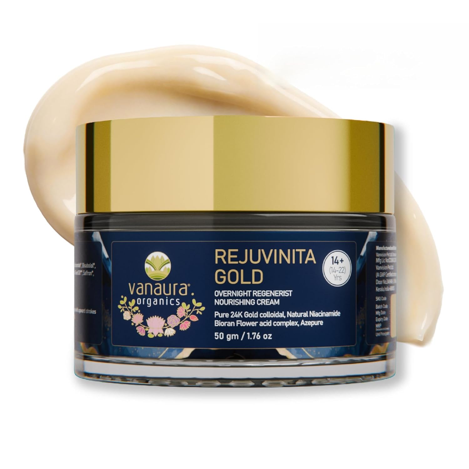 Vanaura Organics Rejuvinita Gold 14+| Overnight Cream for Glowing Skin| Night Cream for Women and Men |Acne breakouts & ex... - Review, Price and Buying Guide