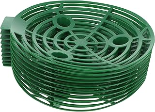 Parliky Suporte De Morango 10 Peças Bandeja Redonda De Servir Bandeja De Plástico Bandeja De Vegetais Suporte De Planta De Morango Suporte De Vegetais De Jardim Suporte De Melão Estrutura