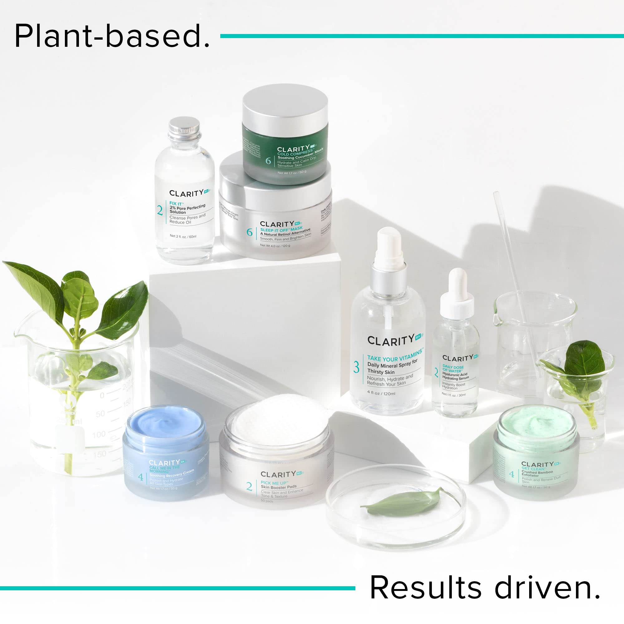 ClarityRx Take It Easy Calming Face Serum, Natural Plant-Based Anti-Redness Treatment for Sensitive Skin & Rosacea