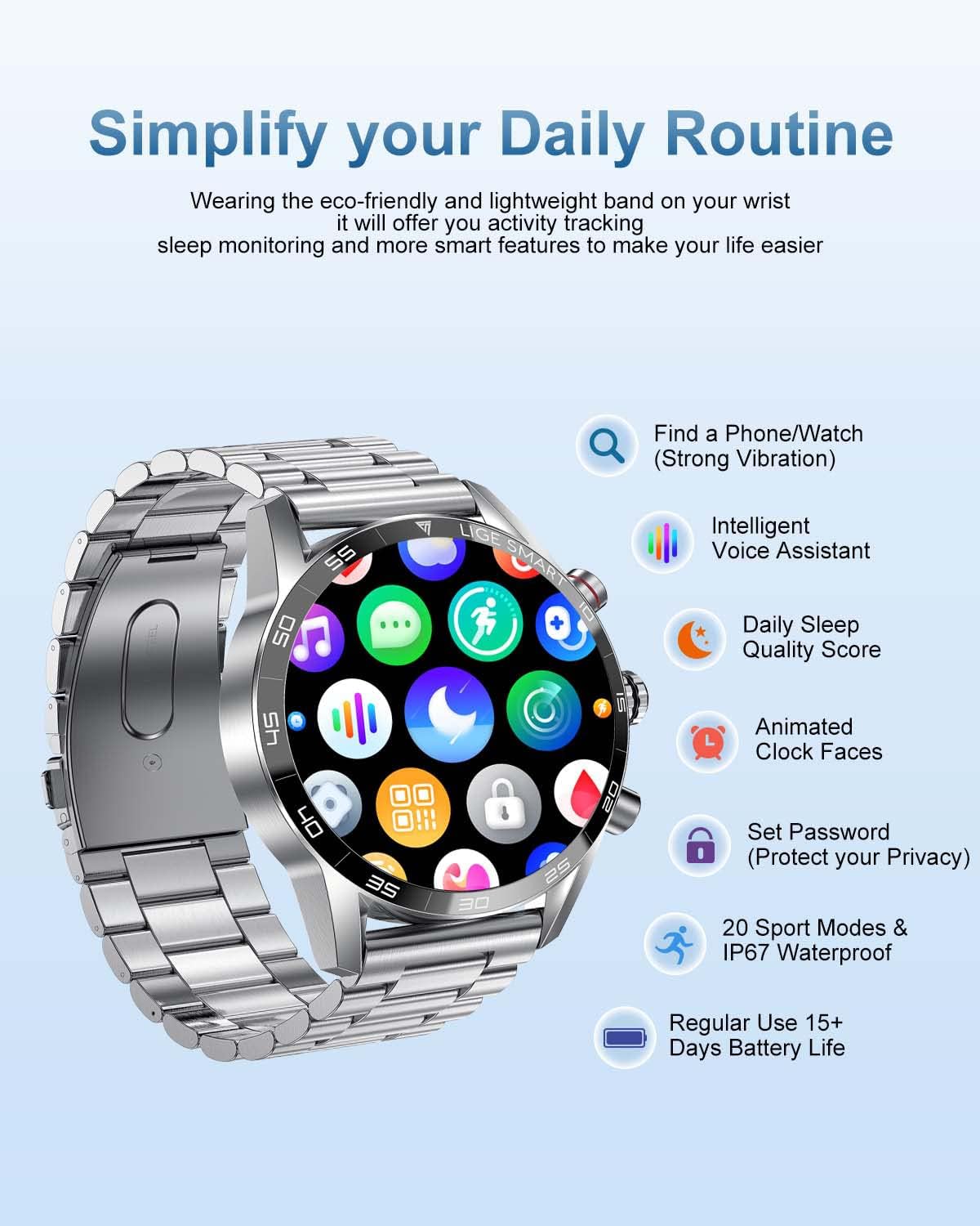 LIGE Smart Watch simplifying daily routine
