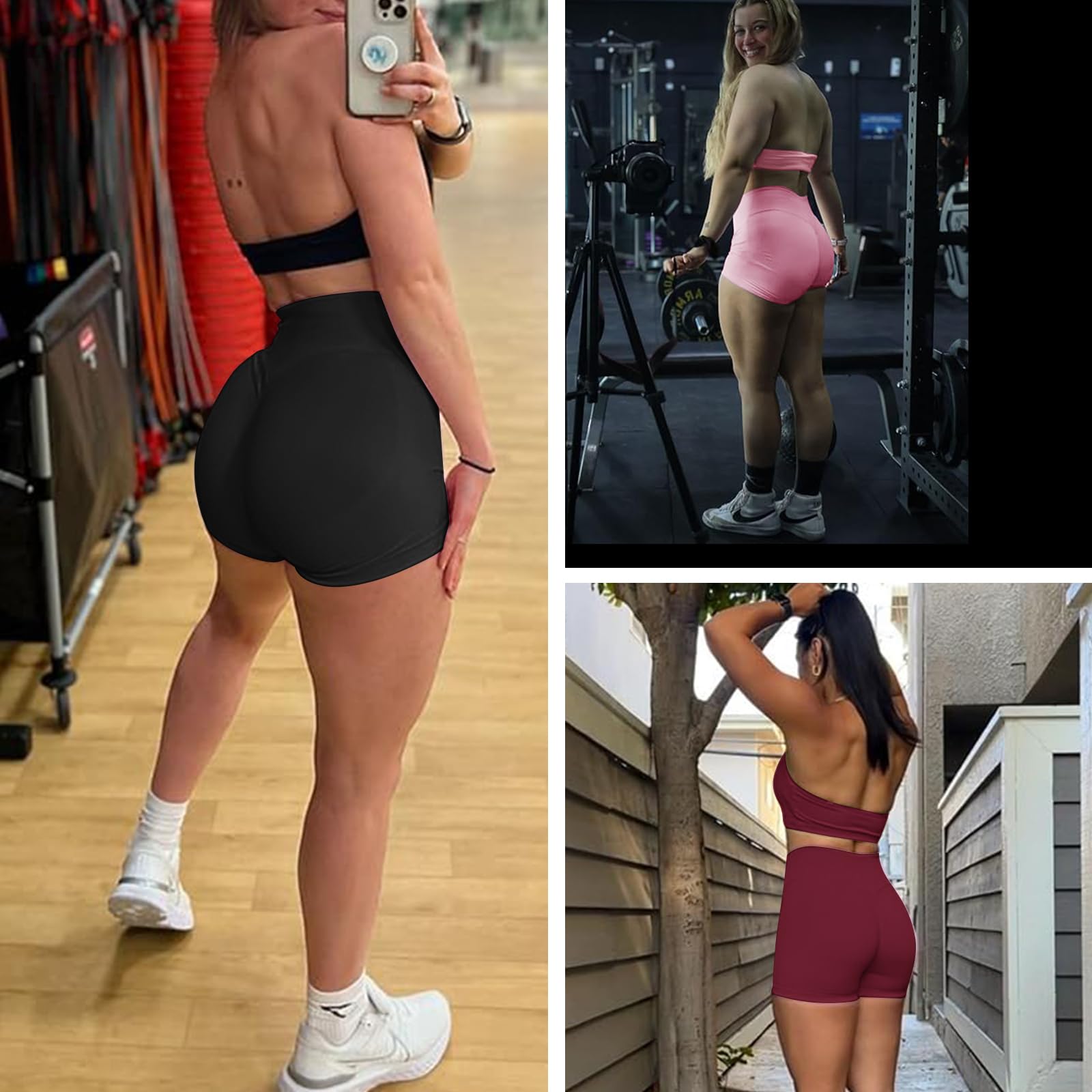 Set di allenamento senza cuciture per le donne 2 pezzi Halter Backless reggiseni sportivi nascosti pantaloncini elastici abiti da yoga tuta da palestra