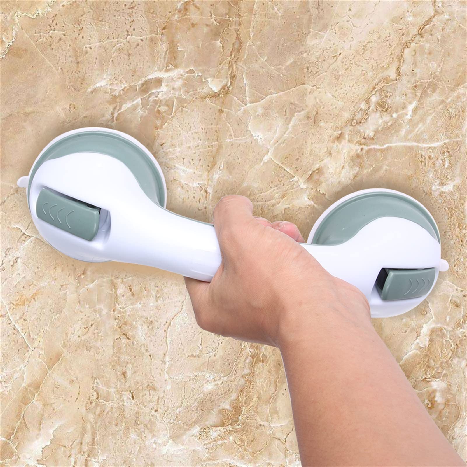Barra de Agarre para Ducha con Ventosa, 1 Pieza de pasamanos para Ancianos en el baño, Mango de Ventosa Fuerte al vacío, Soporte Antideslizante, pasamanos de Ducha de bañera de Seguridad