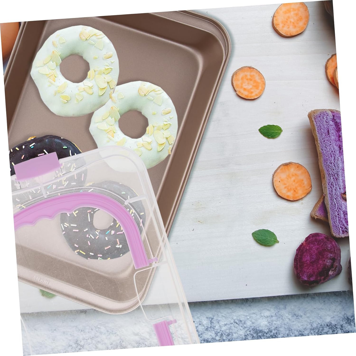 Baking Tray Carbon Steel Pan Cookie Cake Mold Multi-purpose Baking Dish for Home Restaurant