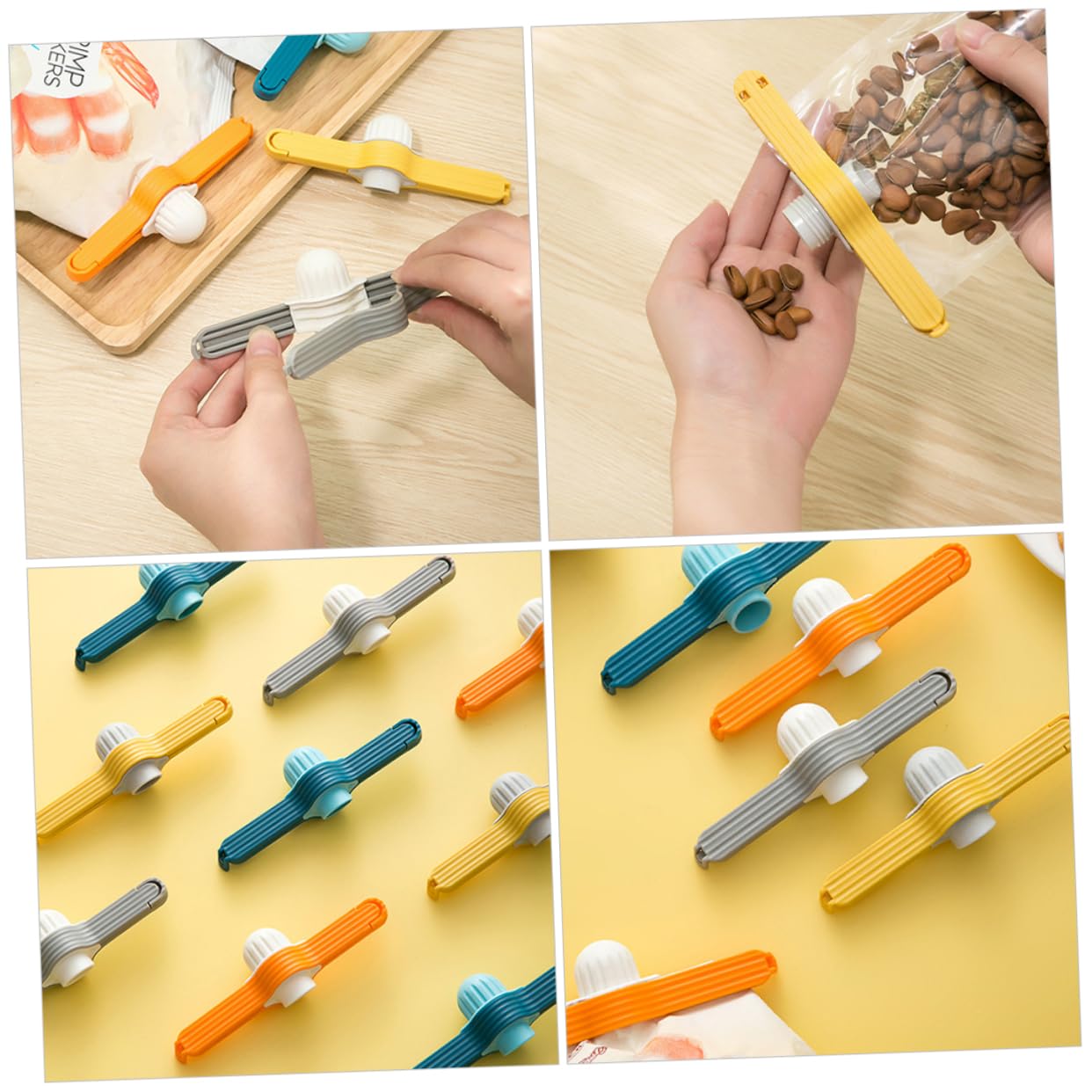 SOLUSTRE Convenient Food Clips Sealing Supply Cartoon Shaped Sealing Clips for Kitchen Snacks