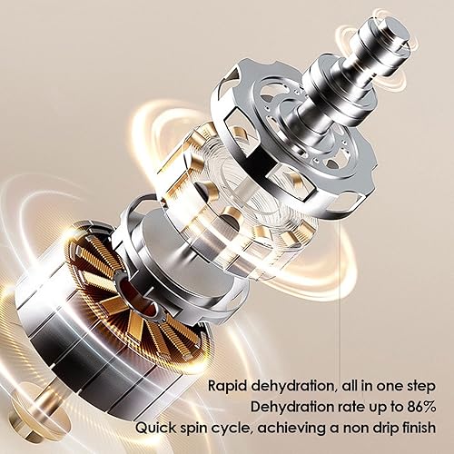 Miniatura 5 de Asixxsix Portable Washing Machine, 2L Portable Laundry Machine Underwear Washer with Spin Dry, Cordless Underwear Washing Machine for Apartment,