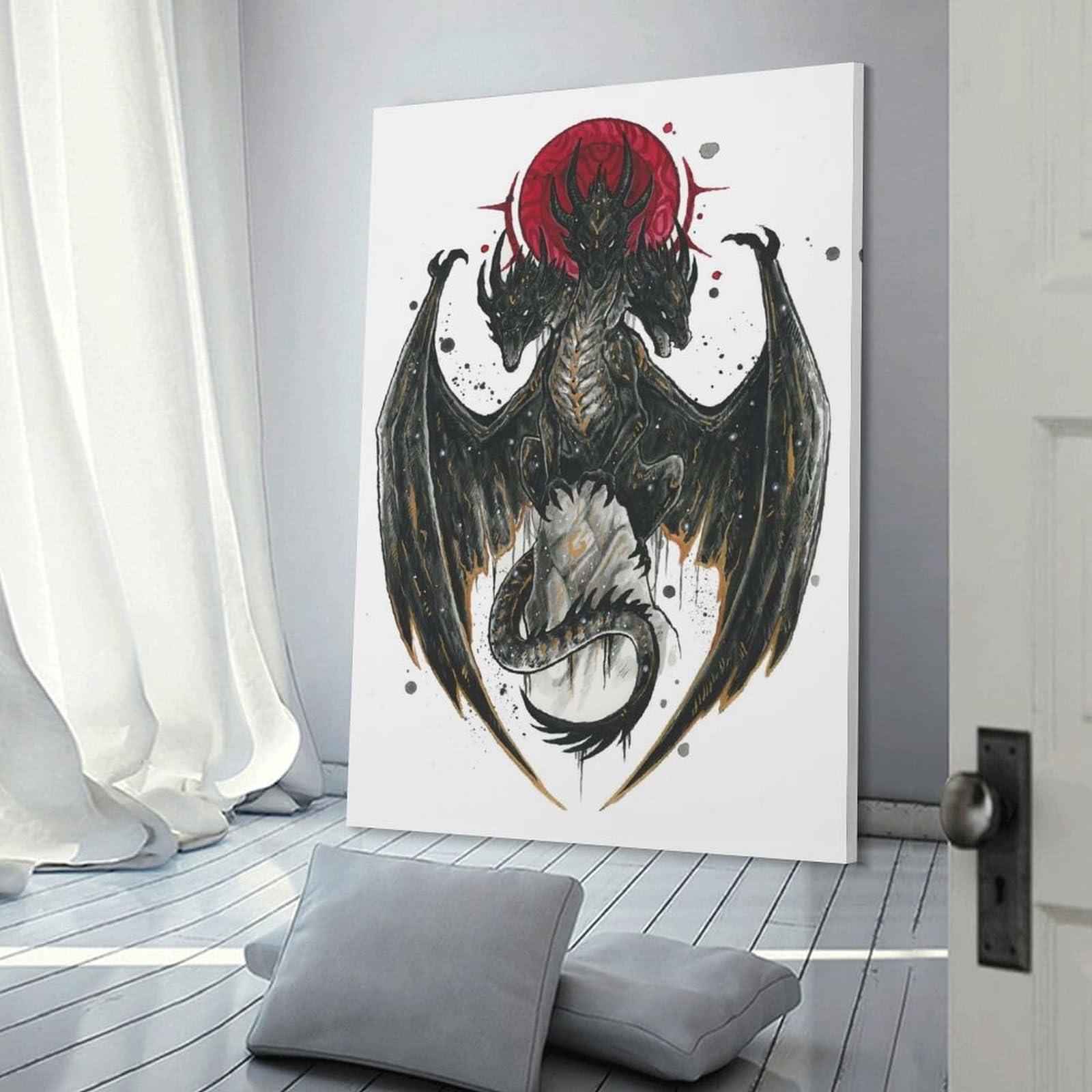 Junmoney Chudo Yudo Hanging Wall Art, 24x36inch(60x90cm), for Bedroom Walls, Guest Spaces Or Lounges, An Easy Wall Refresh for Bedrooms