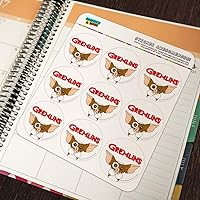 Vista 5 de Gremlins Gizmo Logo Planner Calendario Scrapbooking Craft Pegatinas