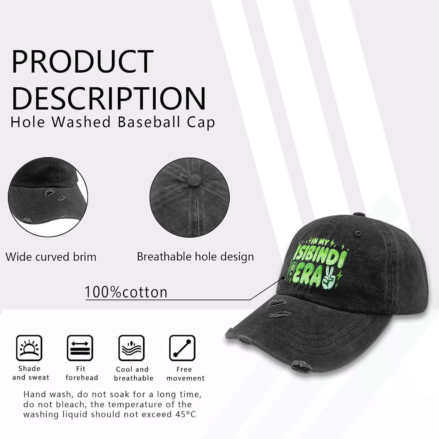 in My Isibindi Era Hat Men Funny Baseball Caps Funny Birthday Gifts for Women