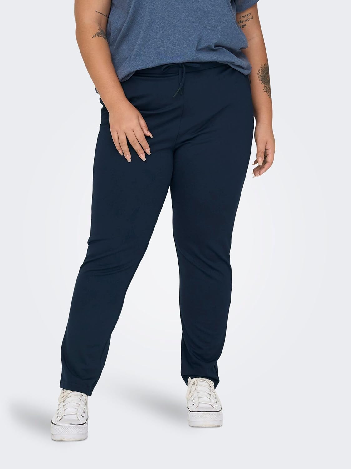 ONLY Carmakoma CARGOLDTRASH LIFE CLASSIC - Broek - magnet/donkergrijs