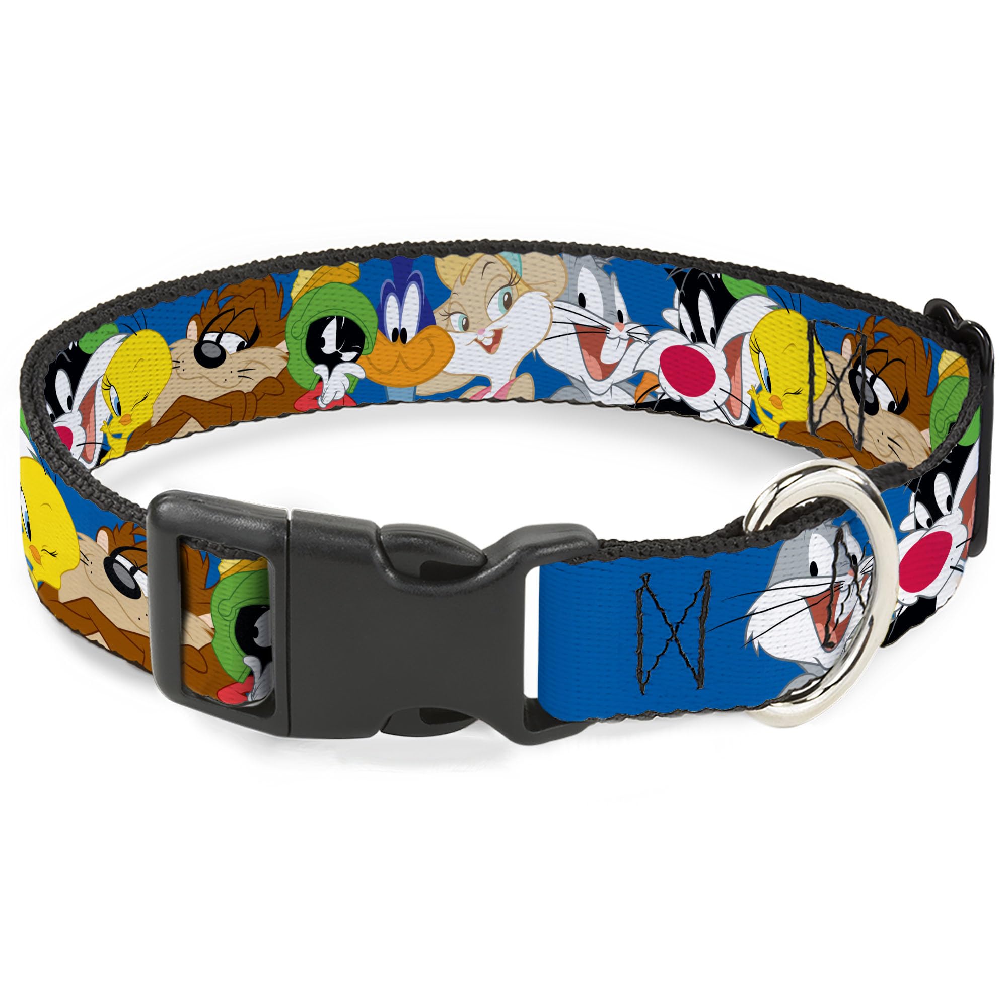 Collier pour chien Looney Tunes bleu 28-41cm avec boucle plastique