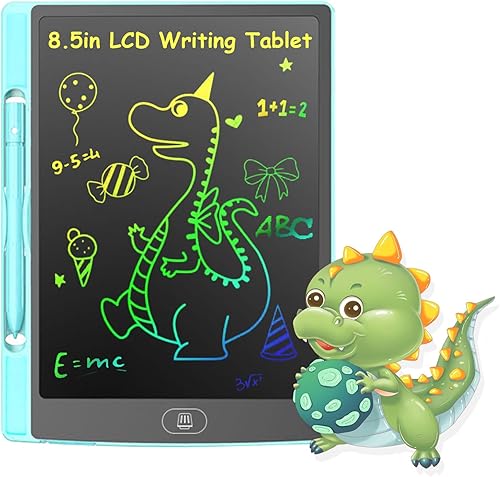 Tableta de escritura LCD, tableta de dibujo colorida de 8.5 pulgadas, almohadillas de dibujo electrónicas reutilizables borrables, juguete educativo