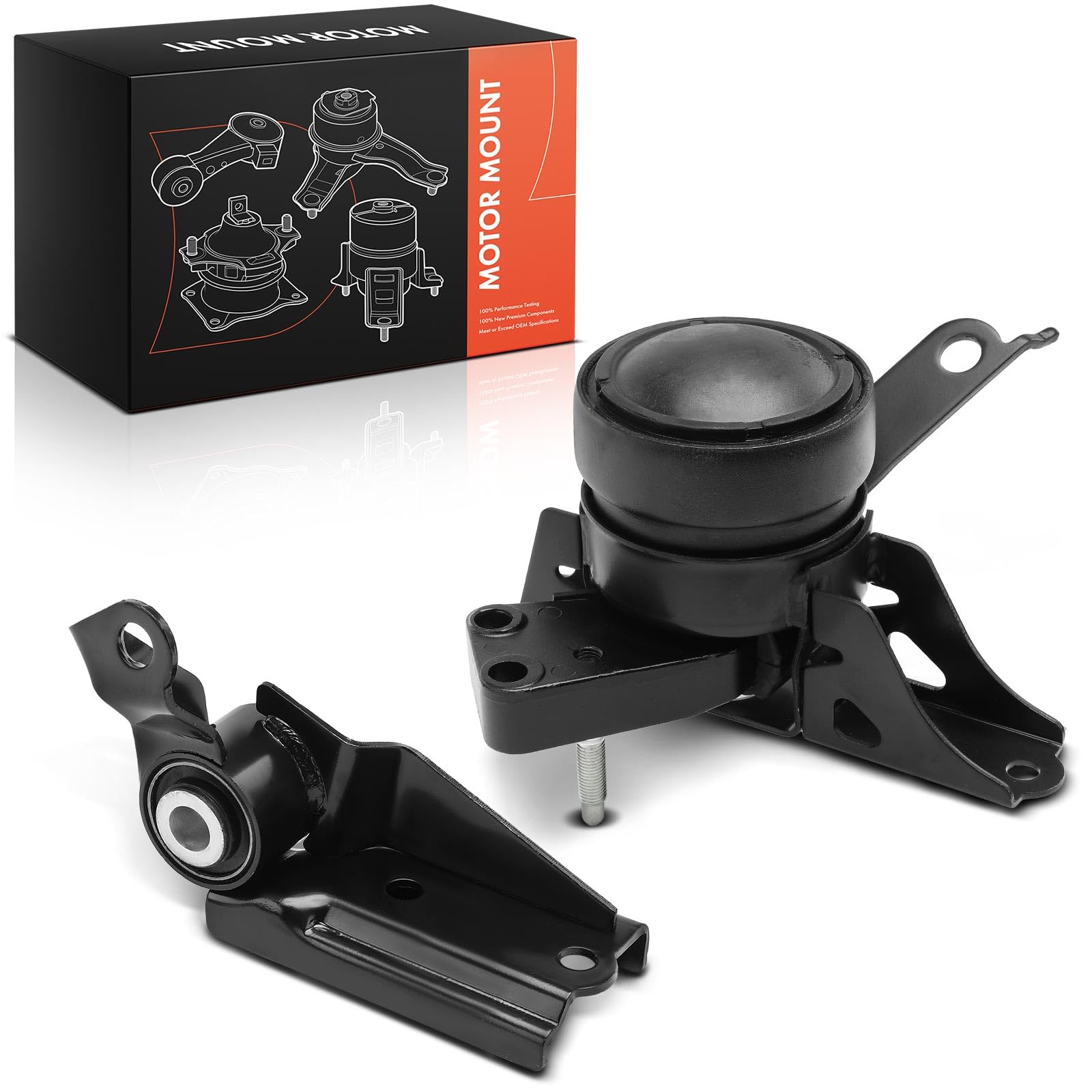 Frankberg 2x Supporti motore anteriori e posteriori 123640M010 | cambio automatico; Compatibile con: Yaris P9
