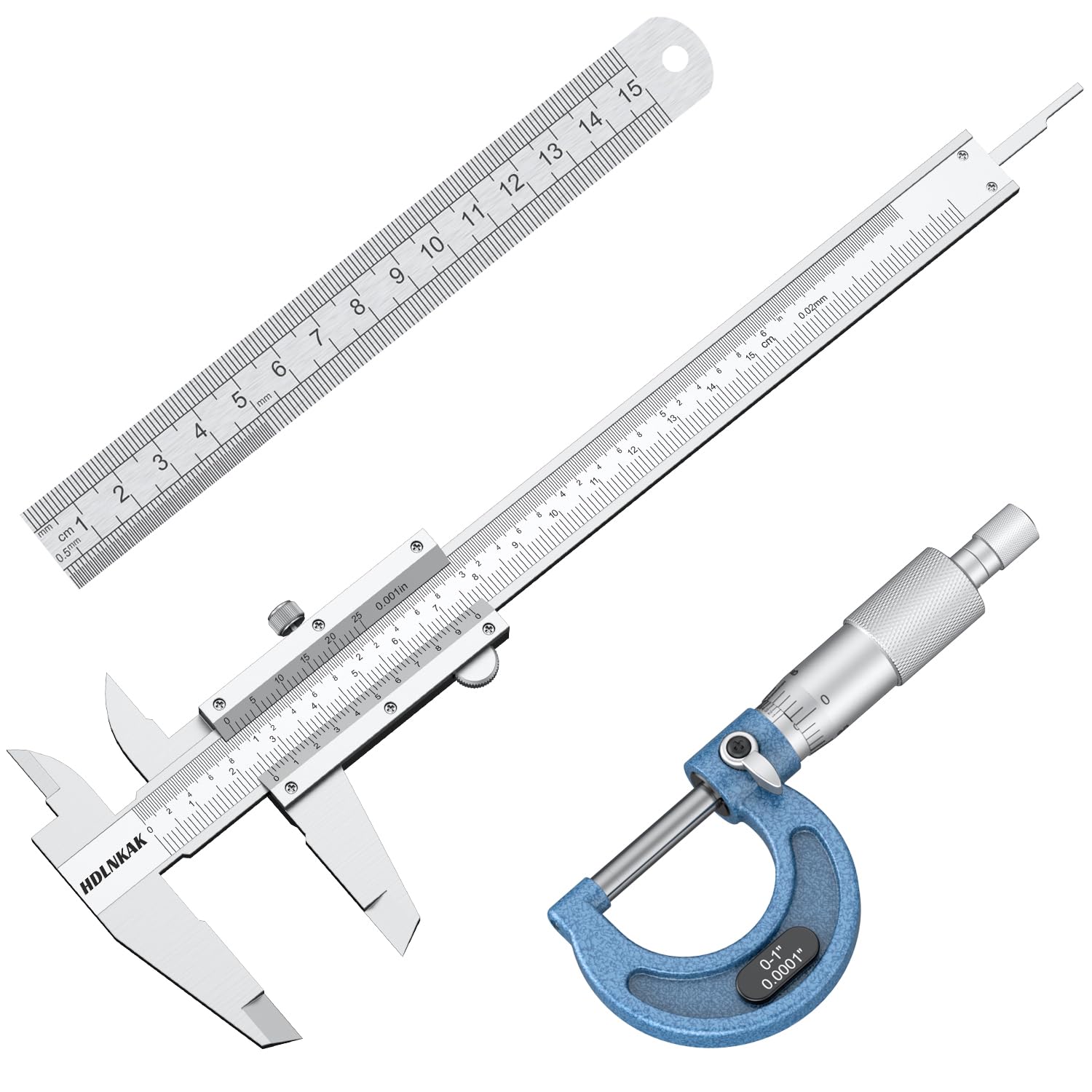 HDLNKAK Vernier Caliper & Micrometer Set -1
