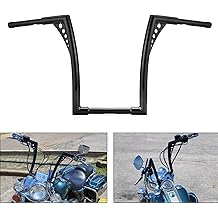 WeiSen 14" Ape Hanger Handlebar, 1 1/4" Handle Bar Compatible with Harley Sportster 84-22, fit Softail 84-24, fit Dyna 93-17, fit Road Glide 98-13, fit Road King 94-22 Gloss Black