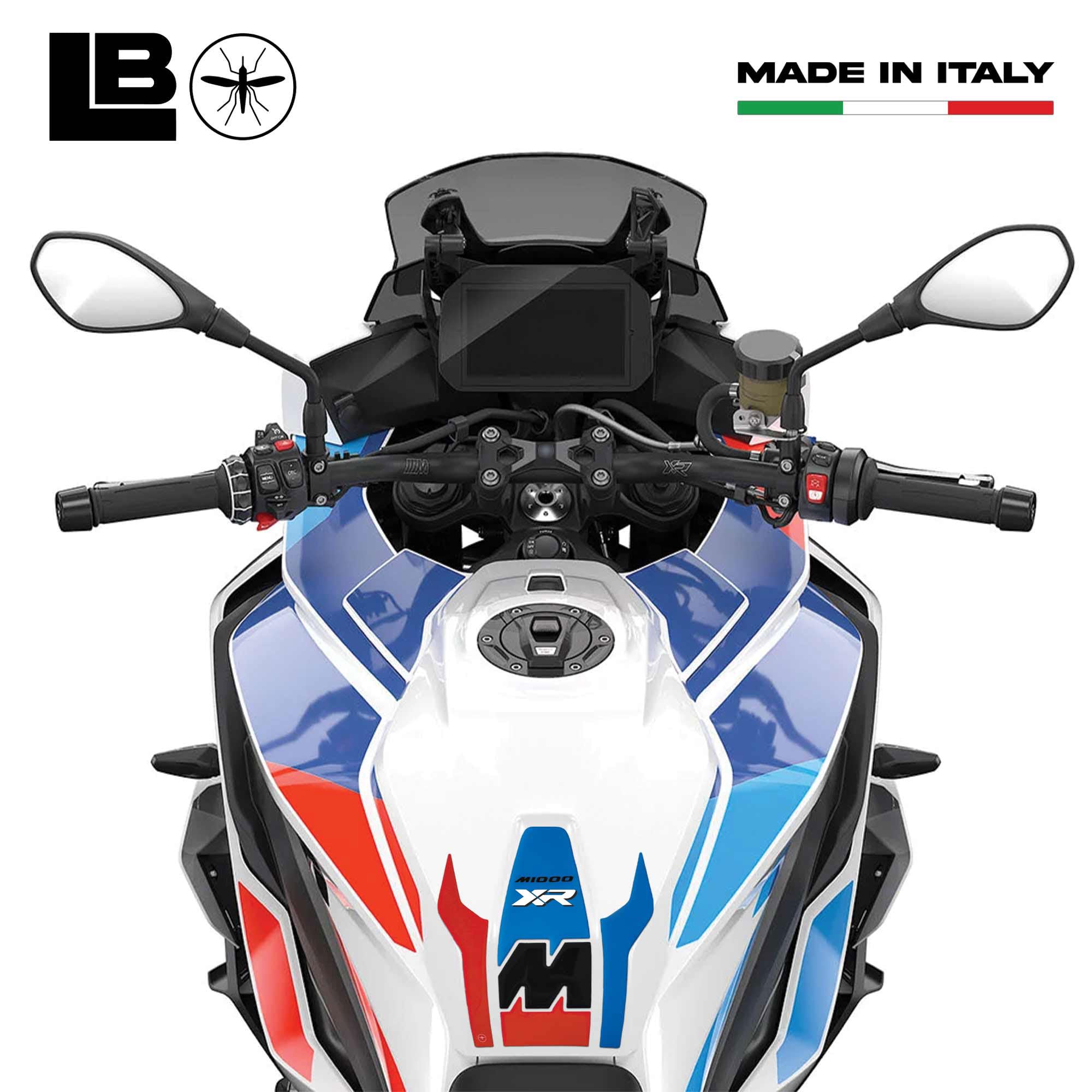 labelbike - Adesivo 3D Moto Paraserbatoio Protezione e Decorazione in Resina Compatibile con BMW M 1000 XR