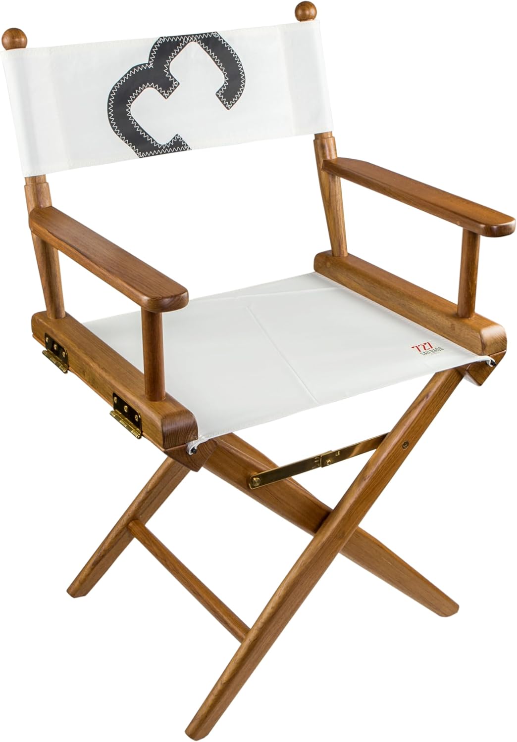 Whitecap 61044 Teak Director's Chair with Sail Cloth Seating - 18"