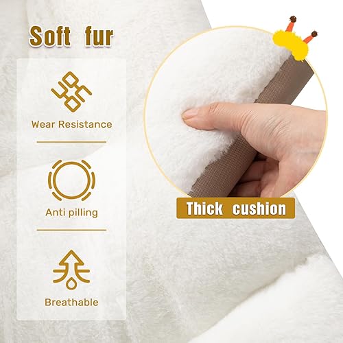 Miniatura 4 de HollyHOME Silla platillo XL, cómoda silla plegable de gran tamaño, silla de lectura de piel sintética para adolescentes, adultos, silla perezosa