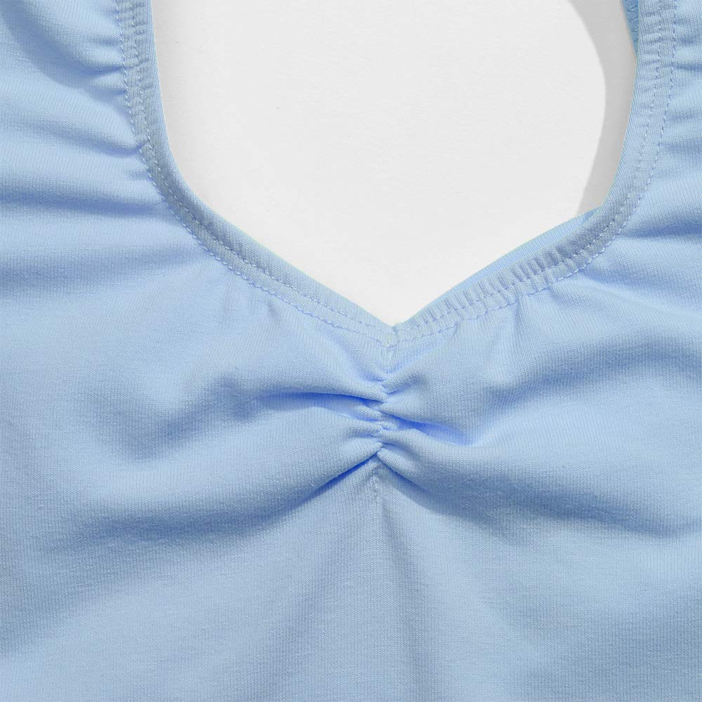 Bezioner Vestido de Ballet Maillot de Danza Manga Larga Gimnasia Leotardo Algodón Body Clásico para Niña — view 6
