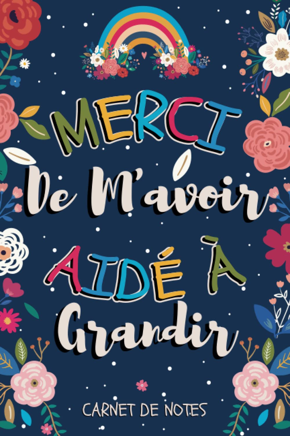 Maîtresse Merci de m'avoir aidé à grandir: Carnet de notes idée cadeau personnalisé pour dire merci maîtresse, Cadeau pour institutrice et enseignante, Cadeau maitresse d ecole fin d annee