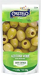 Azeitona Verde Sem Caroço Stand Up Pouch Castelo, 150g