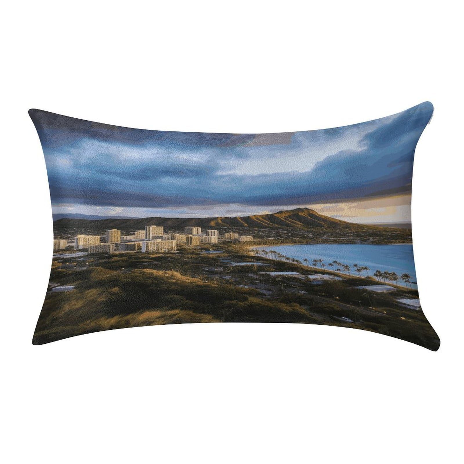 Btcowzrv Style Diamond Head Hawaii Pillow Cover Pillow Case Pillowcase