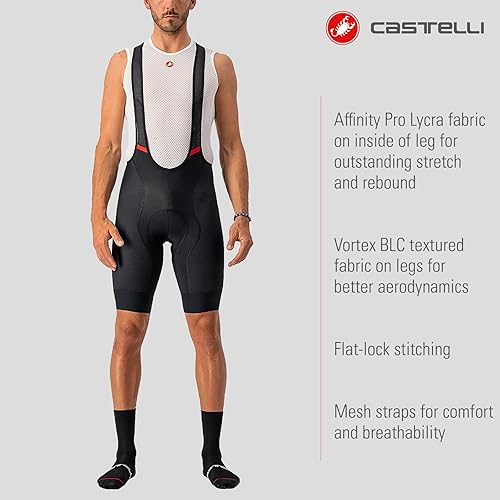 Vista 2 de Castelli Culotte corto Competizione para ciclismo de carretera y grava l Ciclismo para hombre
