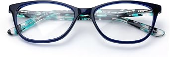 Women Vintage Fashion Acetate Non-prescription Glasses Frame Clear Lens Eyeglasses