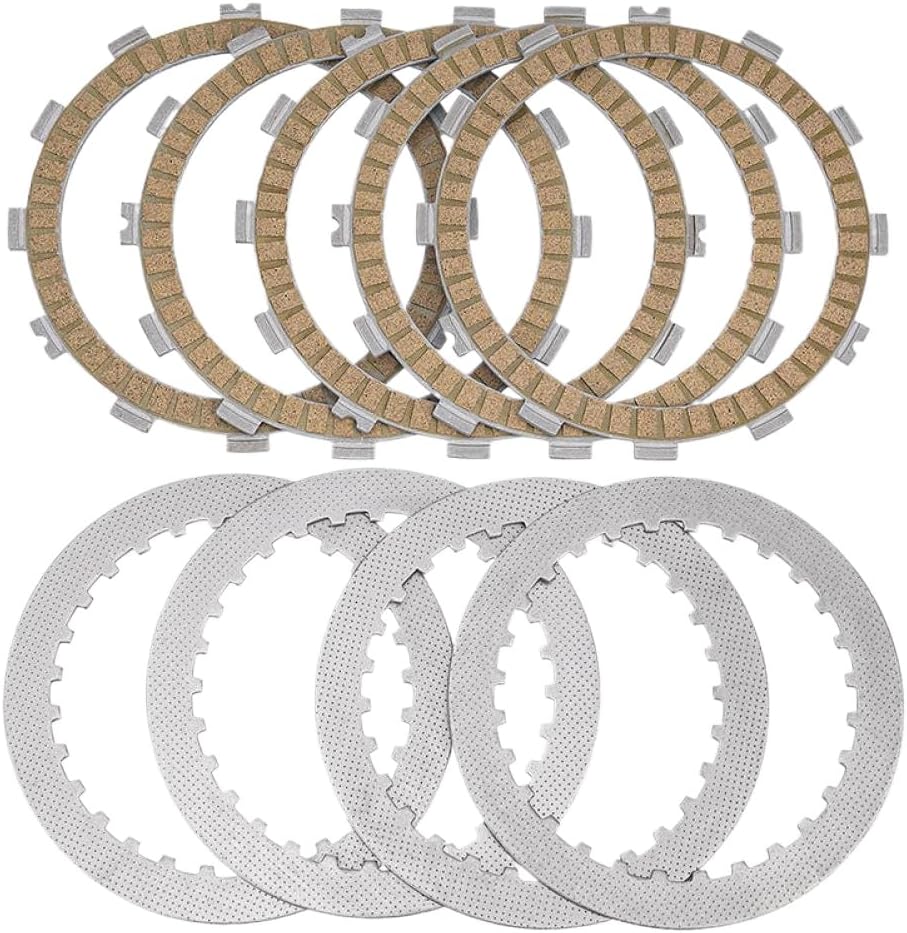 Clutch Plates And Steel Friction Disc Kit 13088-0558 13089-0021 Compatible With Automotive Motorcycle Parts ER250 Z250 EX250 EX Z 250 For Part Number 13088-0558 13089-0021
