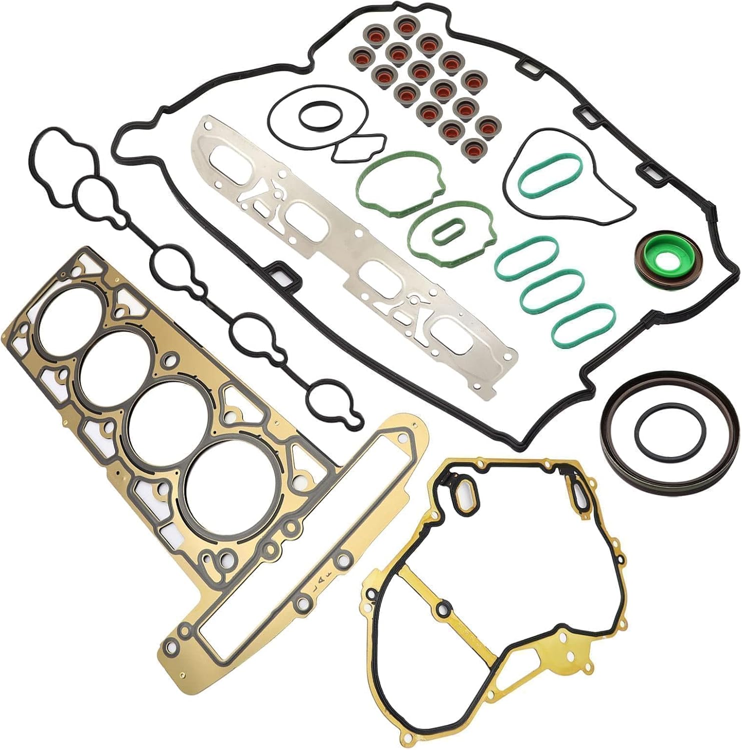 SecosAutoparts Engine Head Gasket Set Fit for Chevy Equinox Captiva Impala Malibu, Fit for Buick Lacrosse Regal Verano 2.4L, Fit for GMC Terrain 2010-2017 HS26517PT HS54874