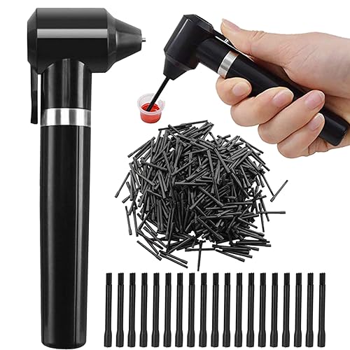 Anghie Kit de máquina mezcladora de tinta, mezcladora de pigmentos, mezclador de tinta eléctrica negra con 100 varillas de color de cejas, máquina