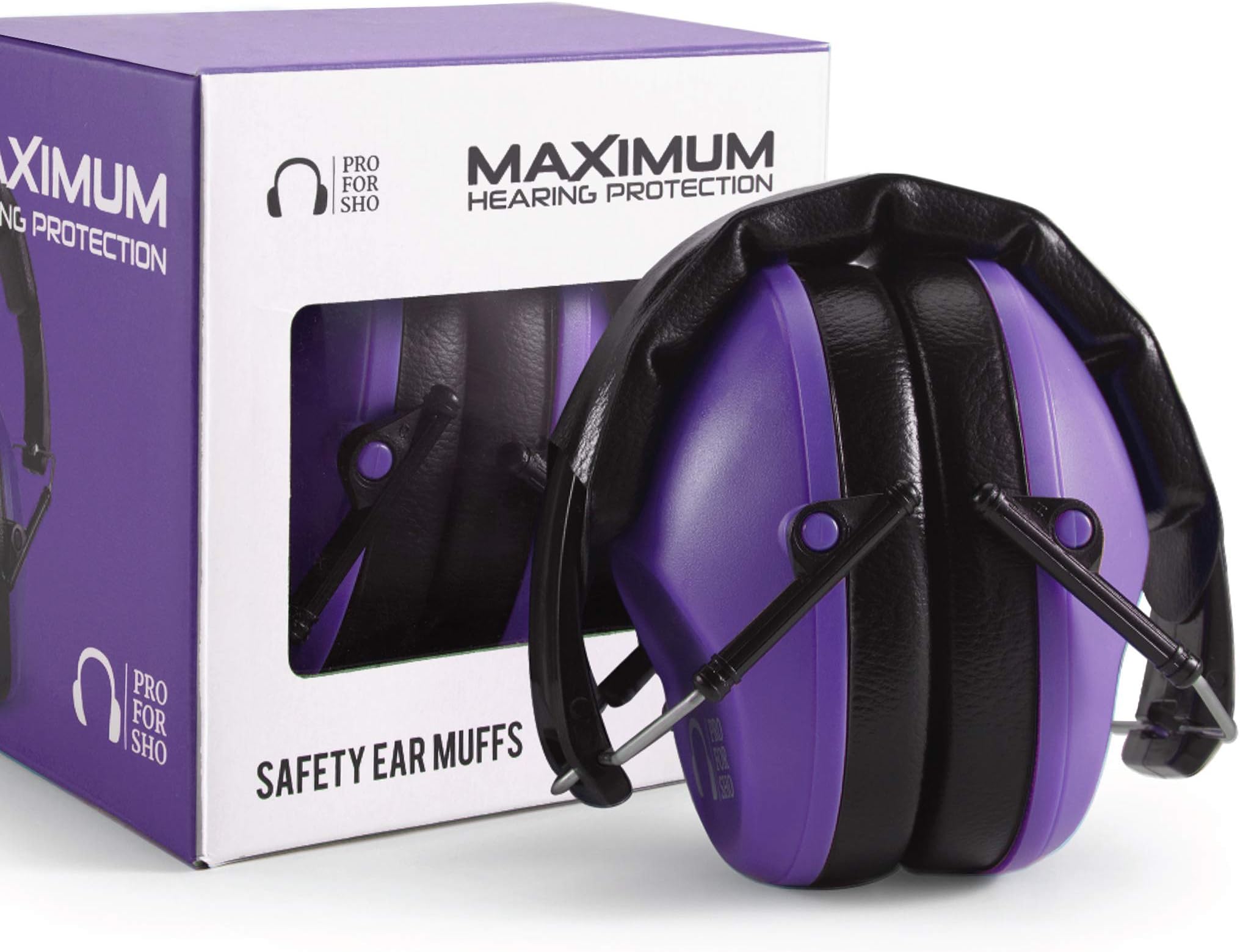 34dB NRR Hearing Protection Ear Muffs – Highest NRR Compact Design Ear Protection for Loud Events & Sensory Use