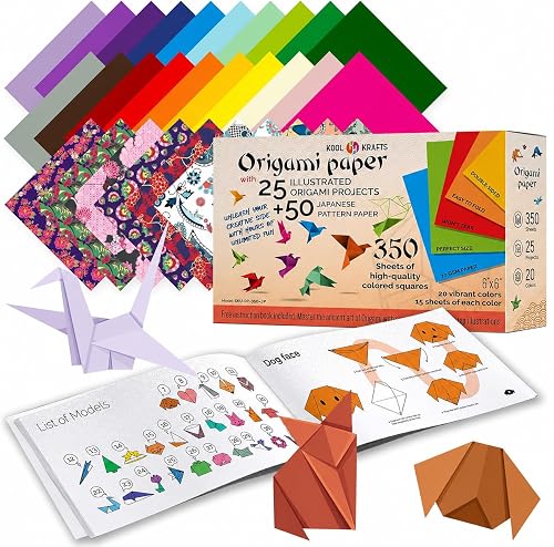 Origami Paper | 350 Origami Paper Kit | Set Includes