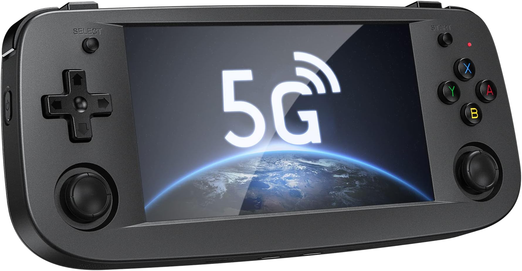 RG503 Handheld Game Console Support 5G WiFi 4.2 Bluetooth RK3566 64BIT 64G TF Card 4193 Classic Games Linux System 4.95Inch OLED Screen 3500mAh Battery (Black)