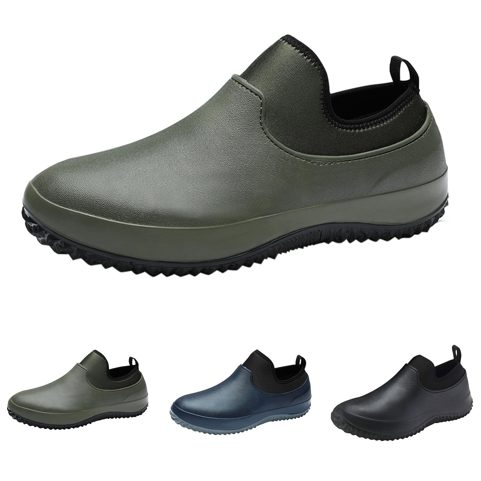 Generisch Gummischuhe Herren Wasserdicht Herren Stiefel Wasserdicht Angelstiefel Unisex Galosche Basic Gummistiefeletten Reisen Regenschuhe Einfarbige Gummistiefel
