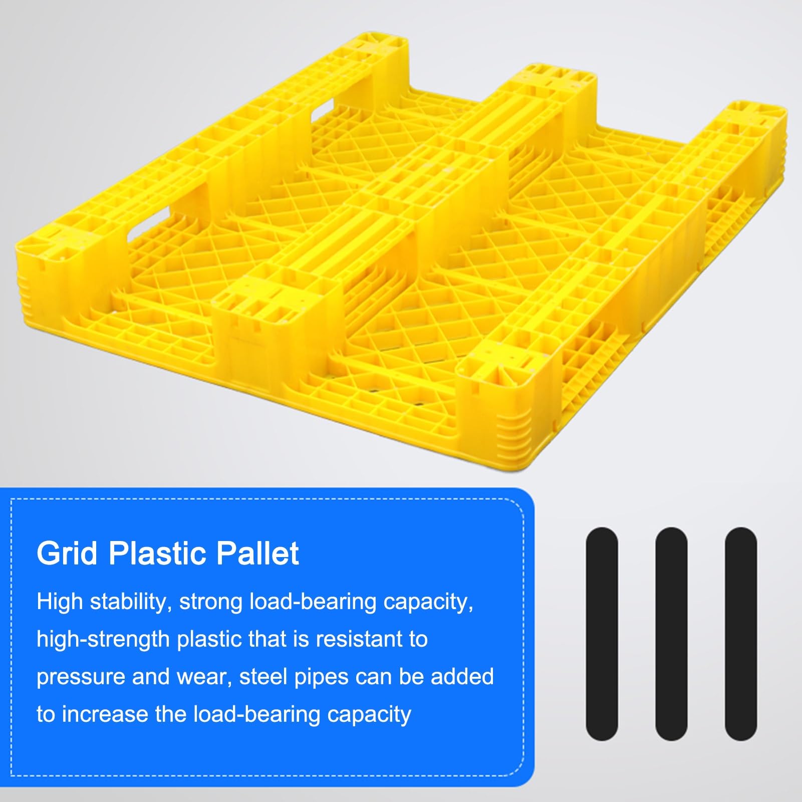 Pallet leggero in plastica impermeabile con griglie traspiranti piattaforma antiscivolo per giardino GaraMarket seminterrato StoraSolutions