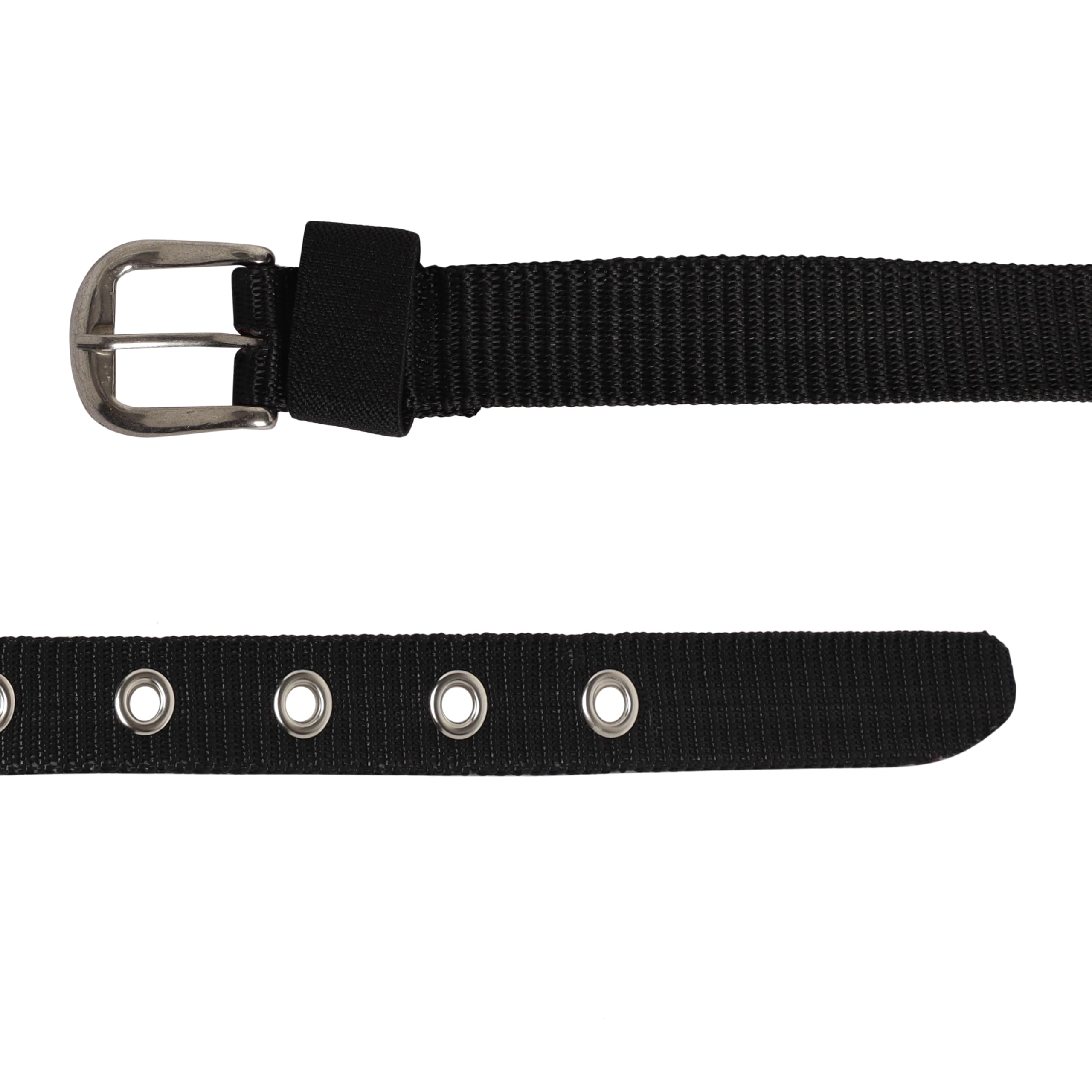 Zacharias Girl's Nylon Belt for kids knb-01 (4-10 Years) (Black_Pack of 1) - Image 6 thumbnail