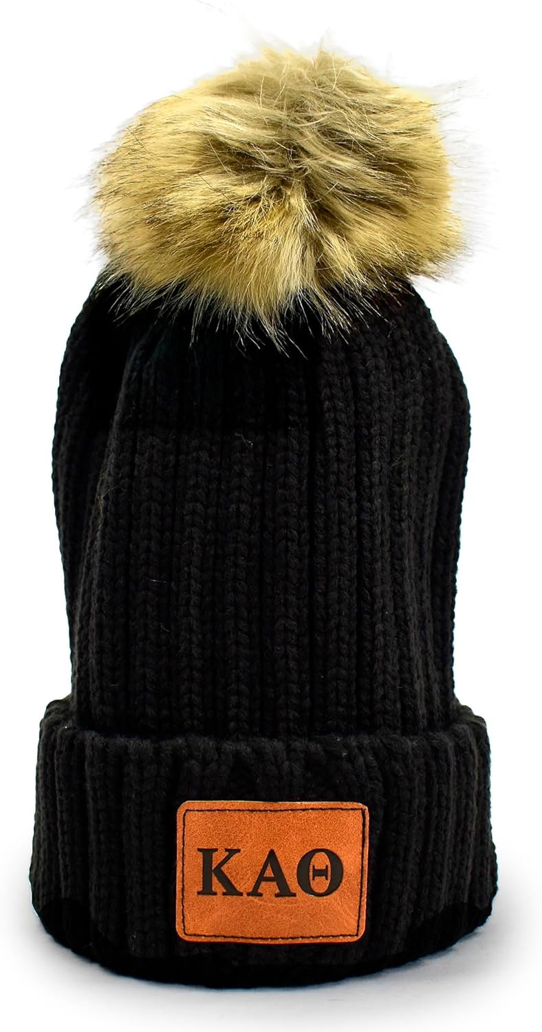 Sorority Shop womens Pom Pom Beanie Hat