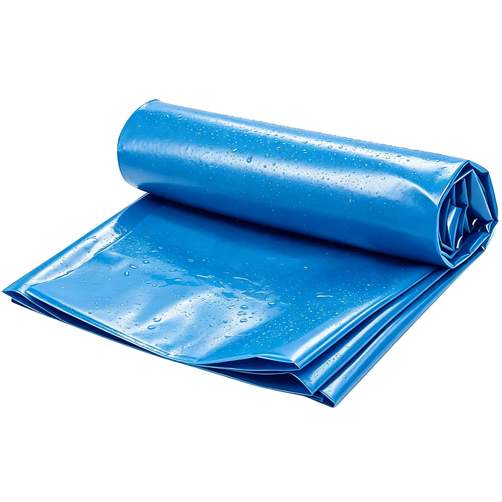 Hamankim 2x3m 3x4m 4x6m 5x8m Foldable Fish Pond Liner, Blue Durable Sealing Film for Outdoor Koi Ponds, Waterfalls, Streams, Irrigation Ponds, HDPE Waterproof Membrane