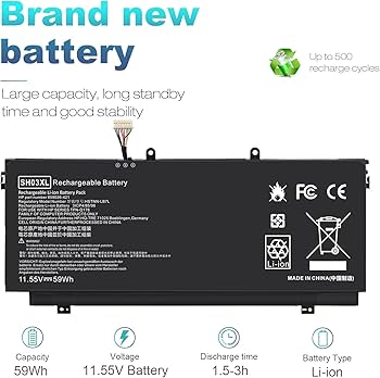 Amazon.com: SH03XL Laptop Battery for HP Spectre X360 13-W023DX 13