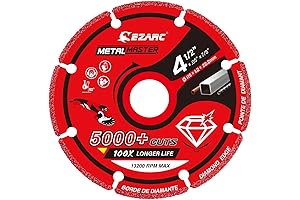 EZARC Angle Grinder Diamond Blade for Metal Cutting, 4 1/2 Inch x 7/8 Inch
