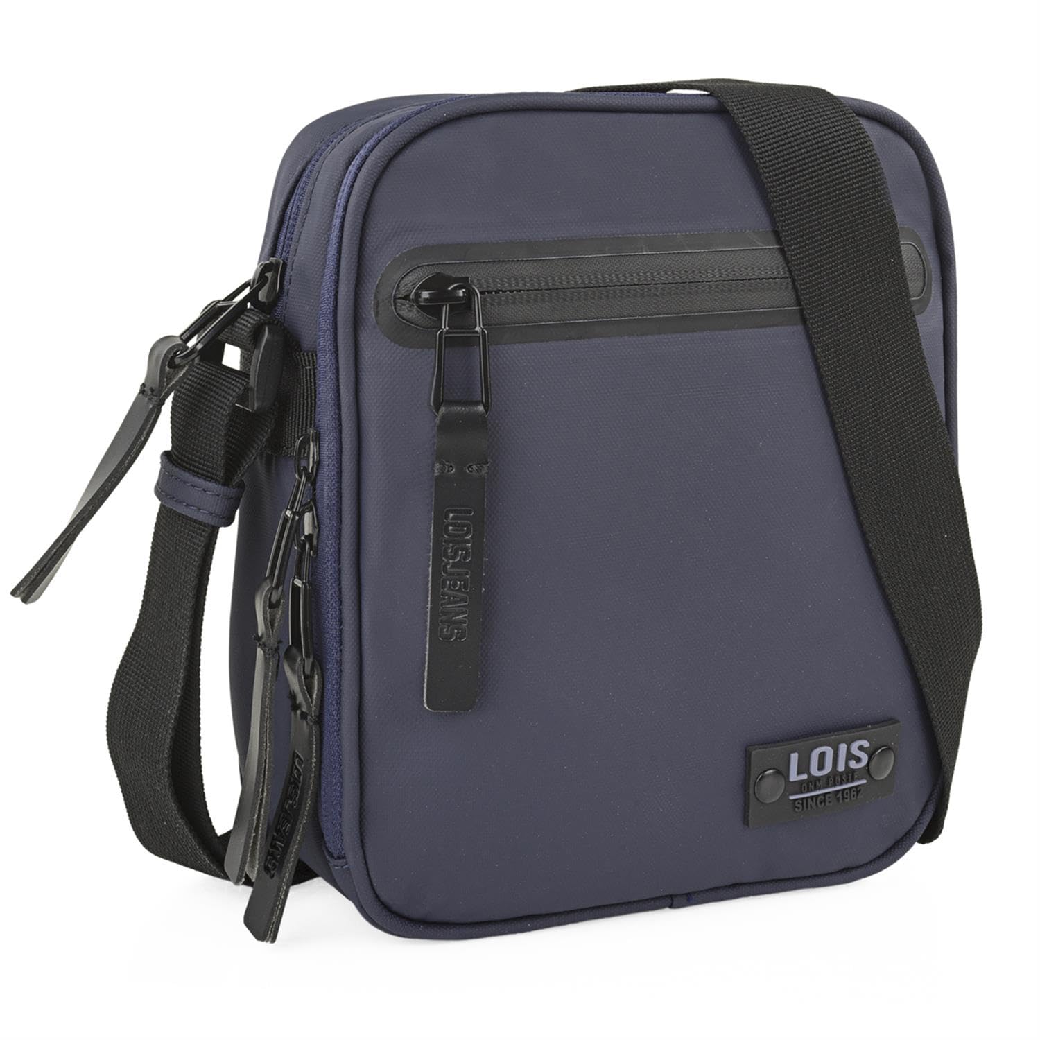 Lois - Bolso Hombre elegante y funcional Bolsitos Para Hombre resistentes y modernos Bolsos Para Hombre estilo casual, ideales para el día a día, Azul