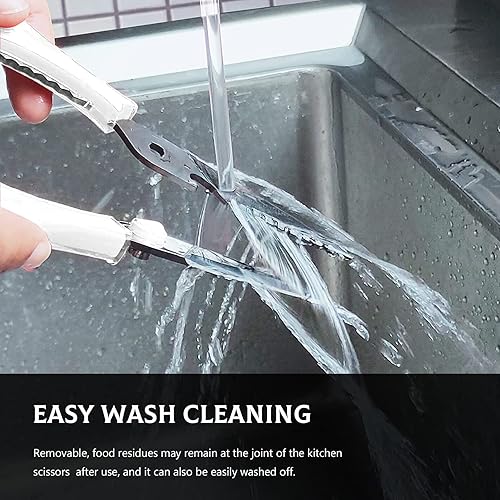 Miniatura 4 de Tijeras de cocina, tijeras de cocina resistentes para carne, aptas para lavavajillas, tijeras de cocina con hoja separada, tijeras de cocina